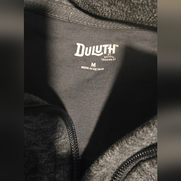 Duluth Trading Full Zip Fleece Jacket Frost Lake Gray Size Medium - Picture 5 of 5